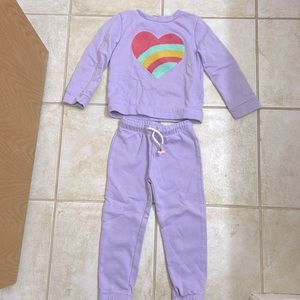 Purple sweatsuit size 4T